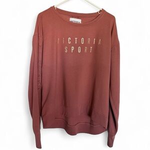 Victoria Sport / Victoria’s Secret Sport Mauve Ruffle Hem Sweatshirt L
